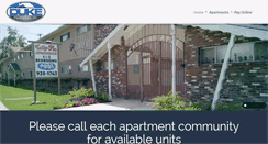 Desktop Screenshot of dukeproperties.org