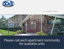 Tablet Screenshot of dukeproperties.org